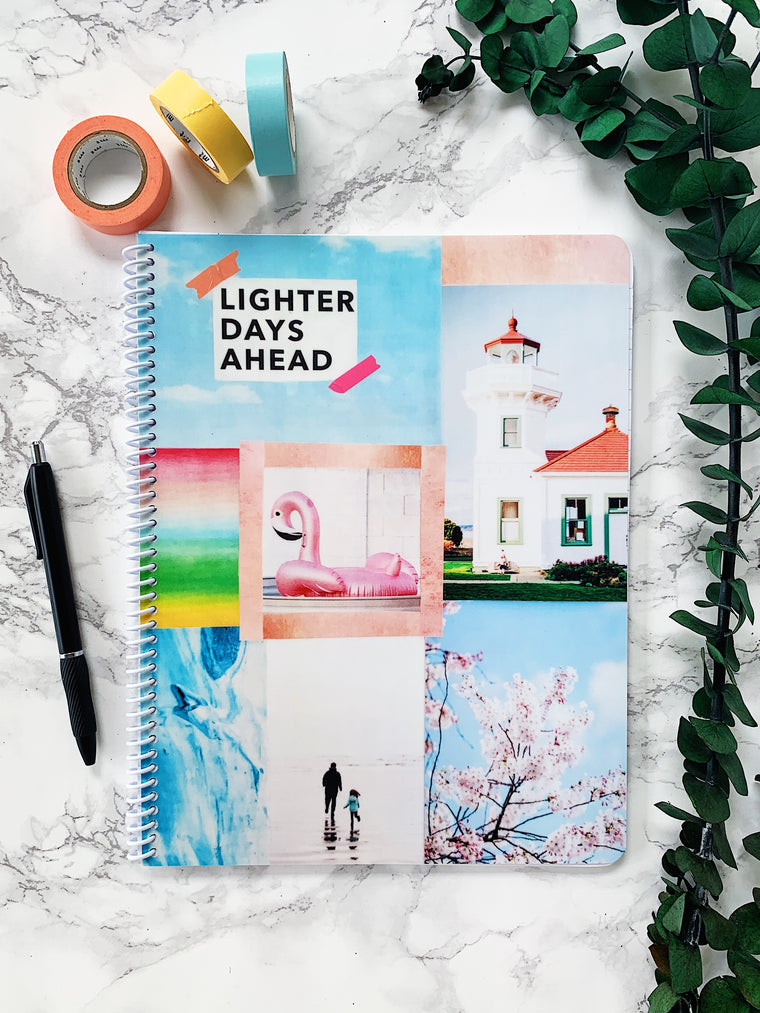 Lighter Days Ahead - Large Notebook